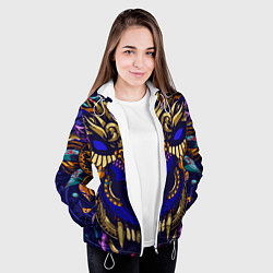 Куртка с капюшоном женская Король волков, цвет: 3D-белый — фото 2