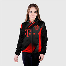 Куртка с капюшоном женская FC Bayern Munchen, цвет: 3D-черный — фото 2