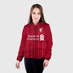 Куртка с капюшоном женская Liverpool FC, цвет: 3D-черный — фото 2