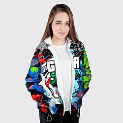 Куртка с капюшоном женская GTA LIFE, цвет: 3D-белый — фото 2
