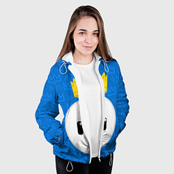 Куртка с капюшоном женская Fall guys, цвет: 3D-белый — фото 2