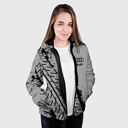 Куртка с капюшоном женская AUDI АУДИ, цвет: 3D-черный — фото 2