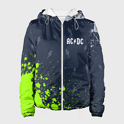 Куртка с капюшоном женская AC DС, цвет: 3D-белый