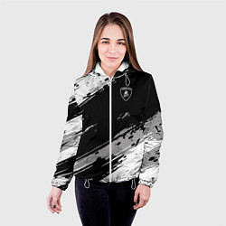 Куртка с капюшоном женская Lamborghini, цвет: 3D-белый — фото 2