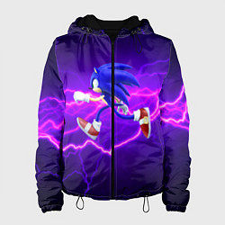 Куртка с капюшоном женская Sonic Storm, цвет: 3D-черный