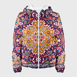 Куртка с капюшоном женская Ковер, цвет: 3D-белый