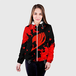 Куртка с капюшоном женская Fairy Tail, цвет: 3D-белый — фото 2