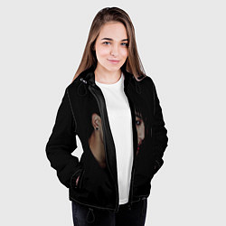 Куртка с капюшоном женская BTS, цвет: 3D-черный — фото 2