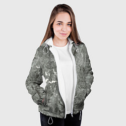 Куртка с капюшоном женская Grey, цвет: 3D-белый — фото 2