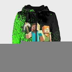 Куртка с капюшоном женская Minecraft, цвет: 3D-черный