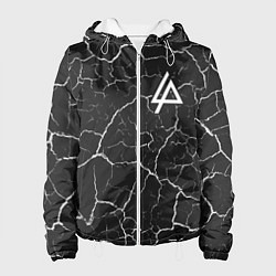 Куртка с капюшоном женская LINKIN PARK ЛИНКИН ПАРК, цвет: 3D-белый