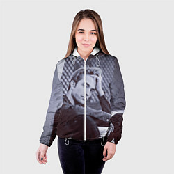 Куртка с капюшоном женская Роберт Паттинсон, цвет: 3D-белый — фото 2
