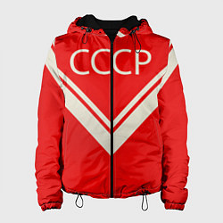 Куртка с капюшоном женская СССР хоккейная форма, цвет: 3D-черный