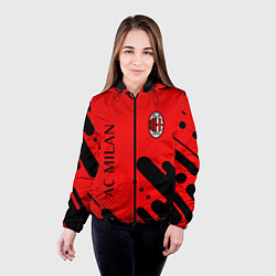 Куртка с капюшоном женская AC MILAN МИЛАН, цвет: 3D-черный — фото 2