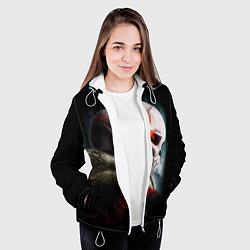 Куртка с капюшоном женская UNDERTALE, цвет: 3D-белый — фото 2