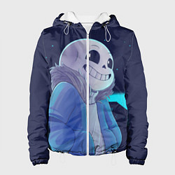 Куртка с капюшоном женская UNDERTALE, цвет: 3D-белый