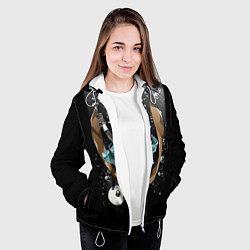 Куртка с капюшоном женская UNDERTALE, цвет: 3D-белый — фото 2