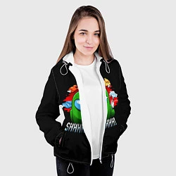 Куртка с капюшоном женская Among Us, цвет: 3D-белый — фото 2