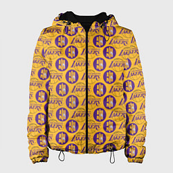 Куртка с капюшоном женская LA LAKERS, цвет: 3D-черный