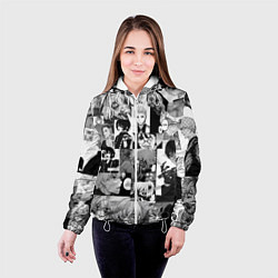 Куртка с капюшоном женская Токийский гуль, цвет: 3D-белый — фото 2