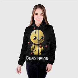Куртка с капюшоном женская DEAD INSIDE, цвет: 3D-черный — фото 2