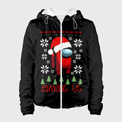 Куртка с капюшоном женская AMONG US, цвет: 3D-белый