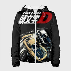 Куртка с капюшоном женская Initial D Z, цвет: 3D-белый