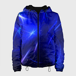 Куртка с капюшоном женская Космический вихрь, цвет: 3D-черный