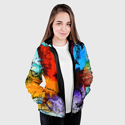 Куртка с капюшоном женская Импрессия, цвет: 3D-черный — фото 2