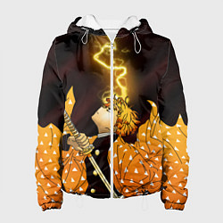 Куртка с капюшоном женская ЗЕНИЦУ, цвет: 3D-белый