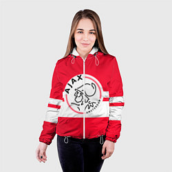 Куртка с капюшоном женская AJAX AMSTERDAM, цвет: 3D-белый — фото 2