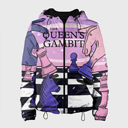 Куртка с капюшоном женская The Queens Gambit, цвет: 3D-черный