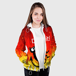 Куртка с капюшоном женская РАЗОЧАРОВАНИЕ ЛЮЦИ, цвет: 3D-белый — фото 2