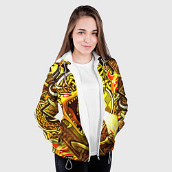 Куртка с капюшоном женская CS GO DRAGON LORE, цвет: 3D-белый — фото 2