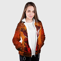 Куртка с капюшоном женская Ванпанчмен, цвет: 3D-белый — фото 2