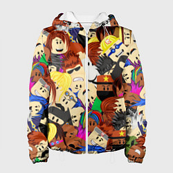 Куртка с капюшоном женская ROBLOX, цвет: 3D-белый