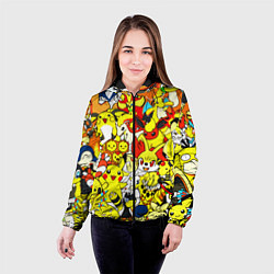 Куртка с капюшоном женская ПОКЕМОНЫ, цвет: 3D-черный — фото 2