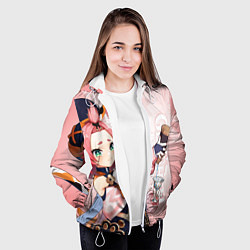 Куртка с капюшоном женская GENSHIN IMPACT, ДИОНА, цвет: 3D-белый — фото 2