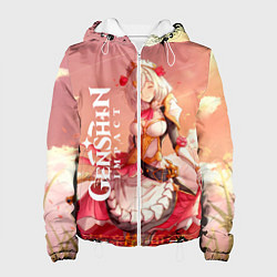 Куртка с капюшоном женская GENSHIN IMPACT, цвет: 3D-белый