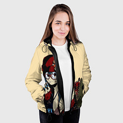 Куртка с капюшоном женская Фроппи Моя геройская академия, цвет: 3D-черный — фото 2