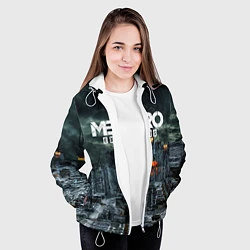 Куртка с капюшоном женская Metro Exodus, цвет: 3D-белый — фото 2