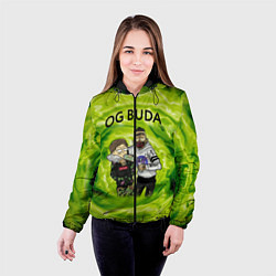 Куртка с капюшоном женская Репер - OG Buda, цвет: 3D-черный — фото 2