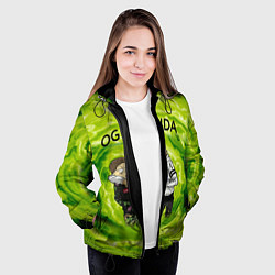 Куртка с капюшоном женская Репер - OG Buda, цвет: 3D-черный — фото 2