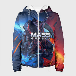 Куртка с капюшоном женская Mass EFFECT Legendary ed, цвет: 3D-белый