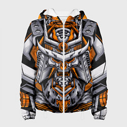 Куртка с капюшоном женская Cyber Samurai, цвет: 3D-белый