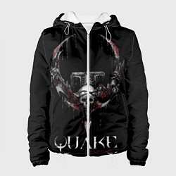 Куртка с капюшоном женская Quake Champions, цвет: 3D-белый