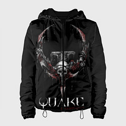 Куртка с капюшоном женская Quake Champions, цвет: 3D-черный