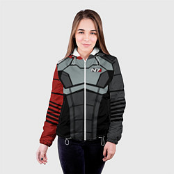 Куртка с капюшоном женская КОСТЮМ N7 MASS EFFECT N7 М, цвет: 3D-белый — фото 2