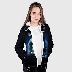 Куртка с капюшоном женская Моно и Шестая, цвет: 3D-белый — фото 2