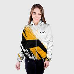 Куртка с капюшоном женская Infinity Инфинити Z, цвет: 3D-белый — фото 2
